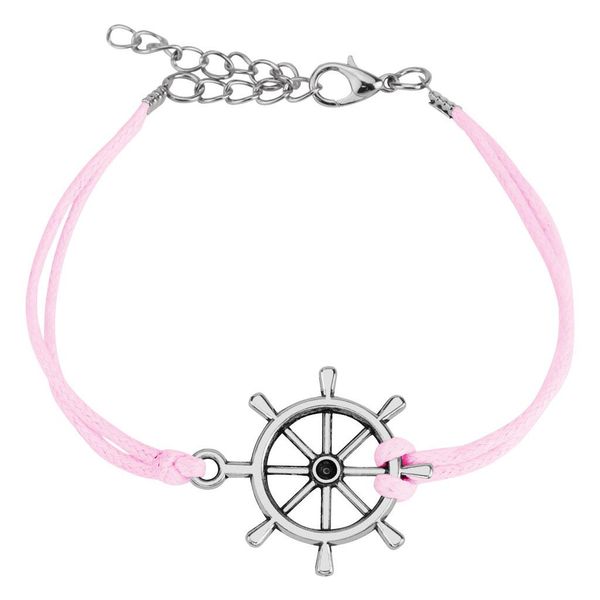 Hovedbilde Key Cast Iron Leatherette Armbånd - Rosa
