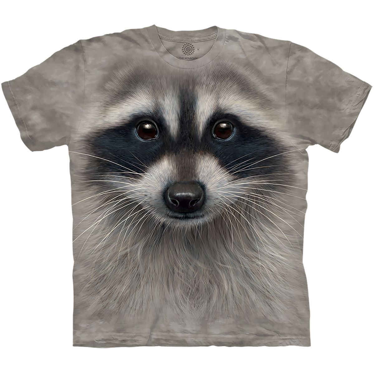 Raccoon Face Tie-Dye T-Skjorte - Barn